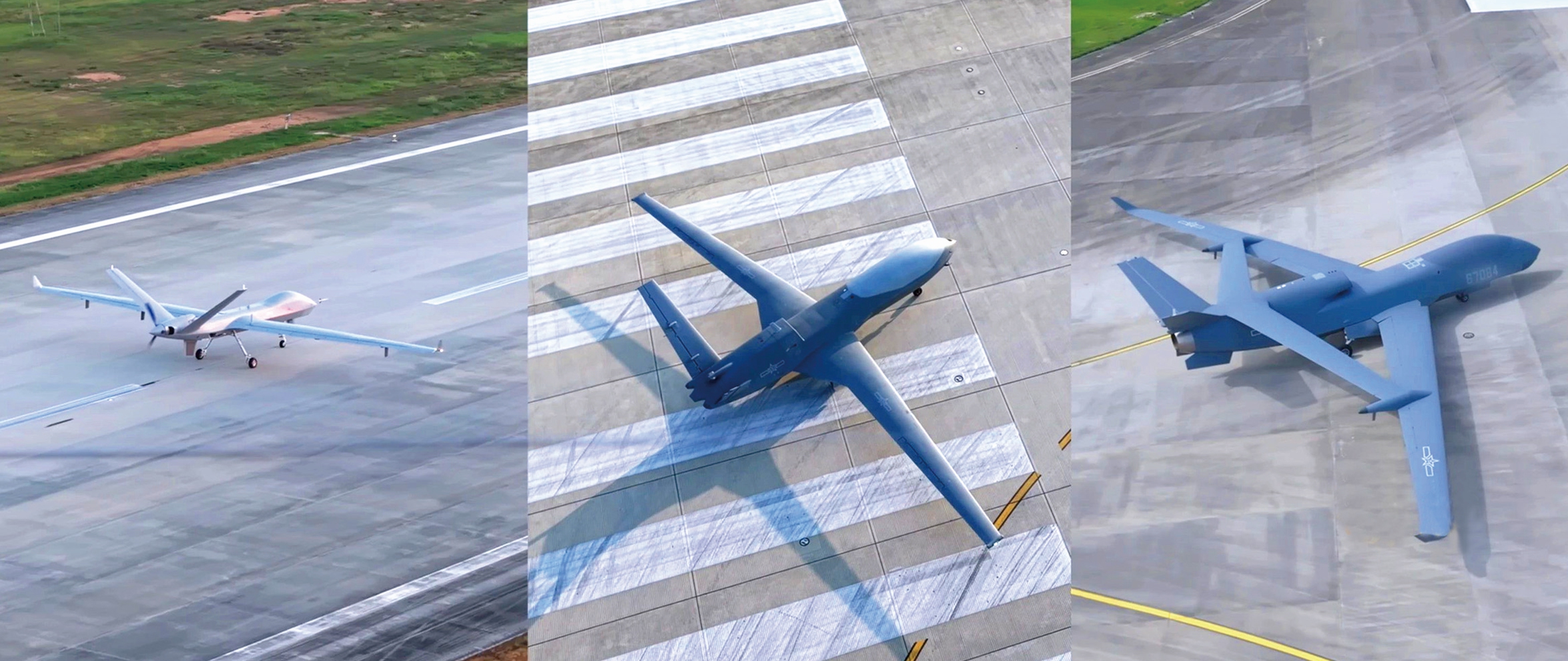 PLA Air Force Reveals Integrated Three-UAV Framework Featuring First Public Showing of GJ-3A, Delivering Cross-Service Intelligence Support