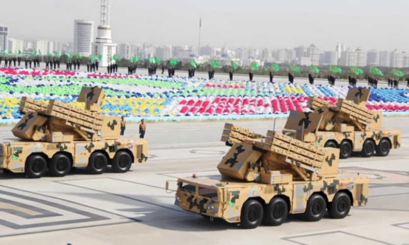 China's FK-2000 Air Defense System Makes Public Appearance at Turkmenistan's Military Independence Celebration