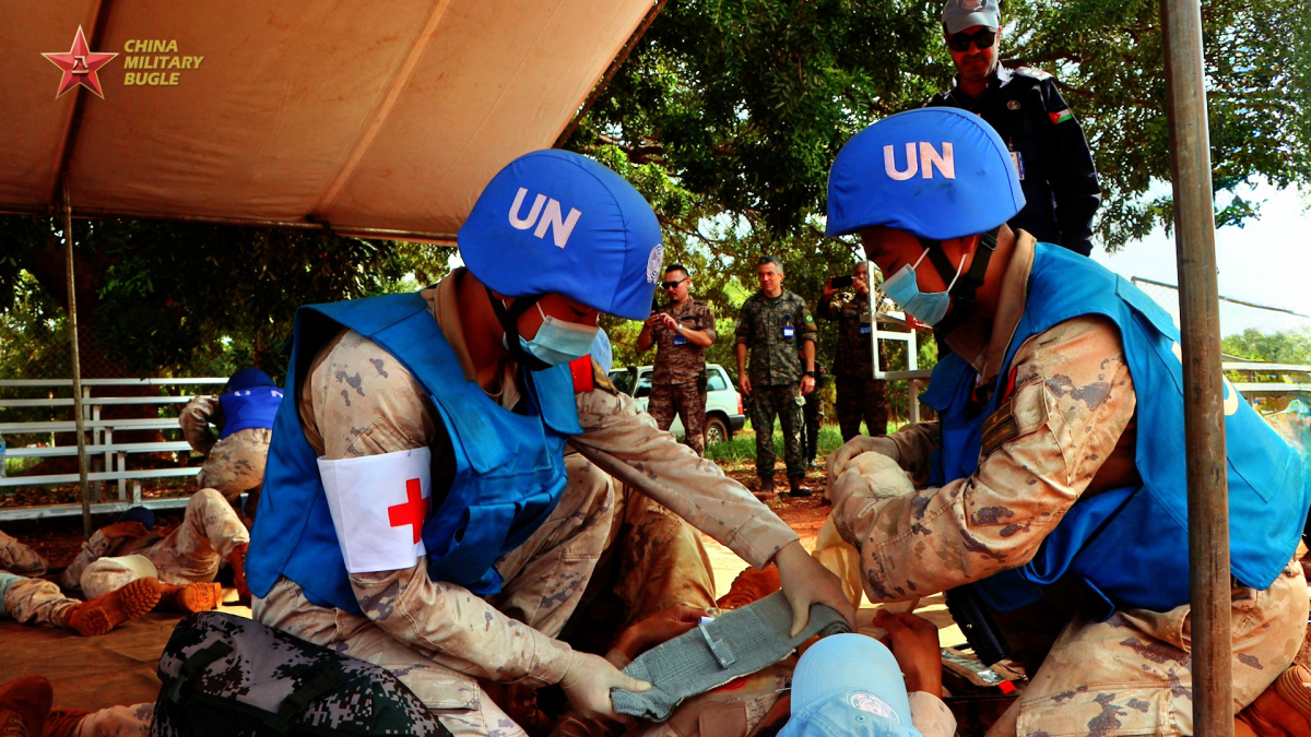 China's UN Peacekeeping Medical and Engineering Units in South Sudan Carry Out Multi-Agency Mass Casualty Response Drill