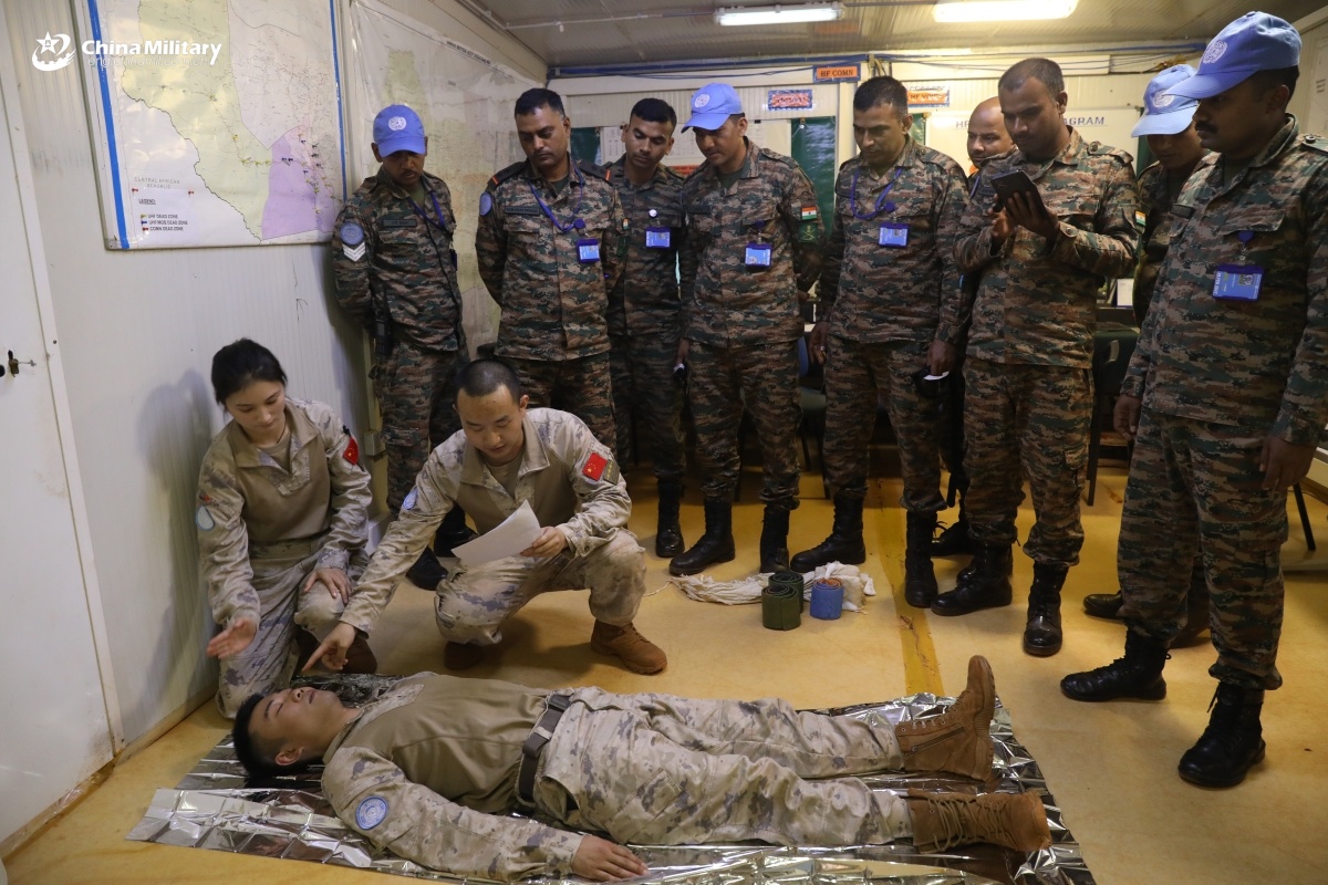 China's UN Peacekeeping Medical Unit in South Sudan Conducts Combat Wound Care Training Program