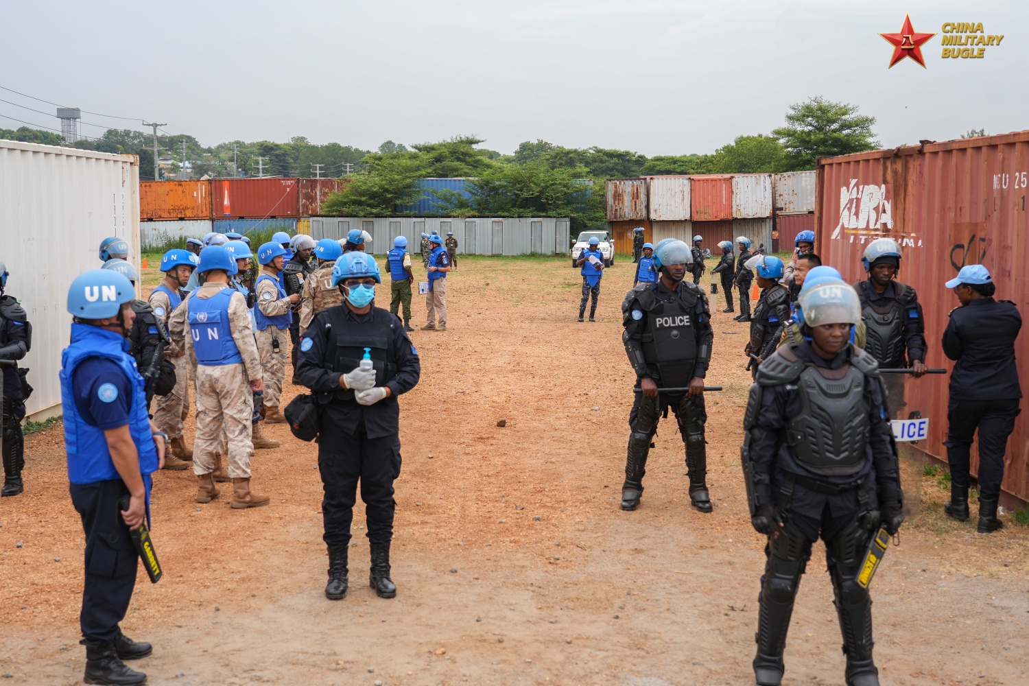 China's UN Peacekeeping Unit Joins UNMISS Emergency Drill Simulating Mass Refugee Displacement Response in South Sudan