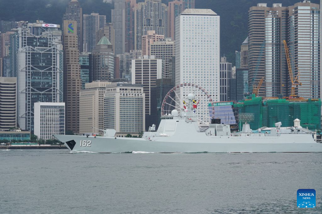 PLA Navy Warships Nanning and Hengyang Conclude Hong Kong Visit and Set Sail