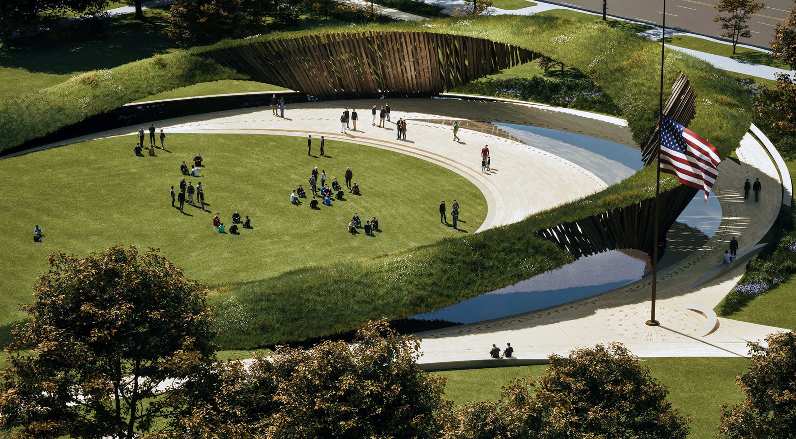 Initial Renderings Revealed for the Global War on Terrorism Memorial Planned for the National Mall