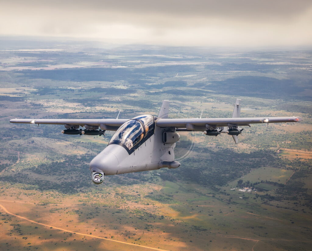 Paramount Group Equips Mwari Light Attack Plane with ASELSAN's ASELFLIR-500 Electro-Optical Targeting System