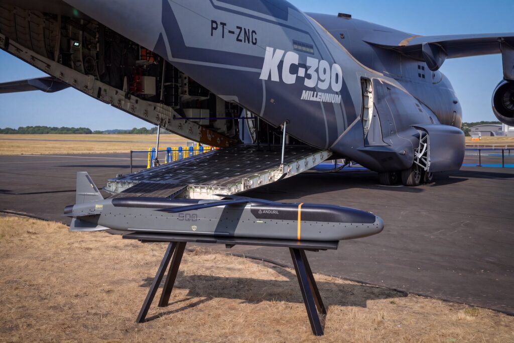 Embraer and Anduril Partner to Equip the C-390 Transport Aircraft with Pallet-Launched Barracuda-500M Stand-Off Missiles